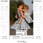 Preview: Kombi-eBook Sommerkleid "Amelie" Größe 56-158 & 30-50 Schnittmuster & Nähanleitung